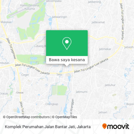 Peta Komplek Perumahan Jalan Bantar Jati