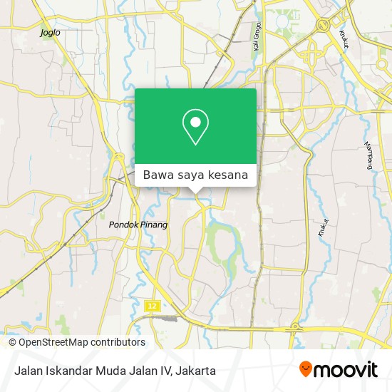 Peta Jalan Iskandar Muda Jalan IV