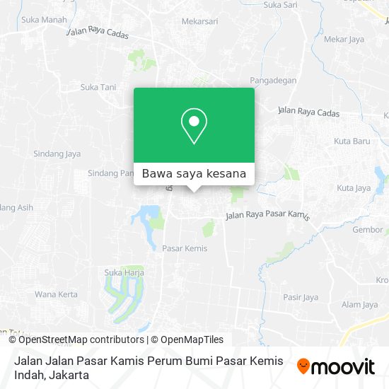 Peta Jalan Jalan Pasar Kamis Perum Bumi Pasar Kemis Indah