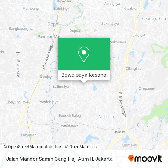 Peta Jalan Mandor Samin Gang Haji Atim II