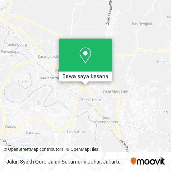 Peta Jalan Syekh Quro Jalan Sukamurni Johar