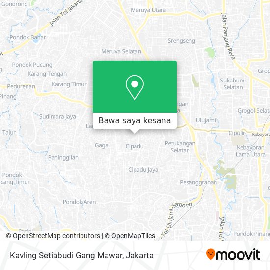 Peta Kavling Setiabudi Gang Mawar
