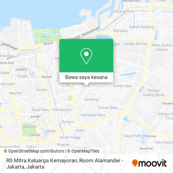 Peta RS Mitra Keluarga Kemayoran, Room Alamander - Jakarta