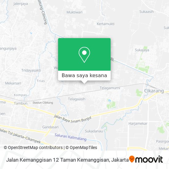 Peta Jalan Kemanggisan 12 Taman Kemanggisan