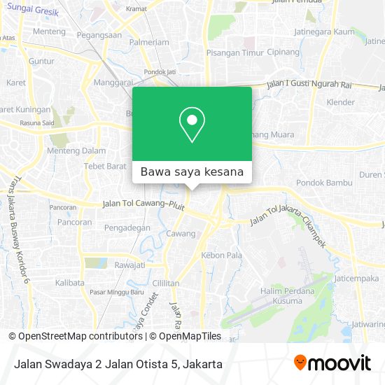 Peta Jalan Swadaya 2 Jalan Otista 5