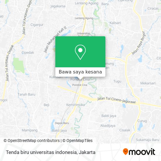 Peta Tenda biru universitas indonesia