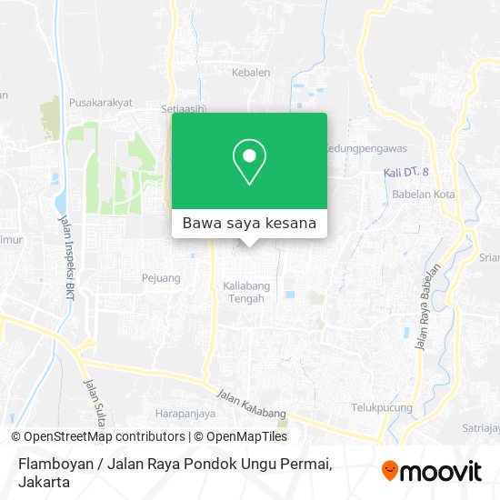 Peta Flamboyan / Jalan Raya Pondok Ungu Permai