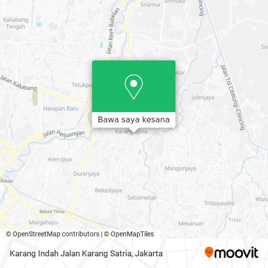 Peta Karang Indah Jalan Karang Satria