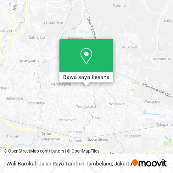 Peta Wali Barokah Jalan Raya Tambun Tambelang