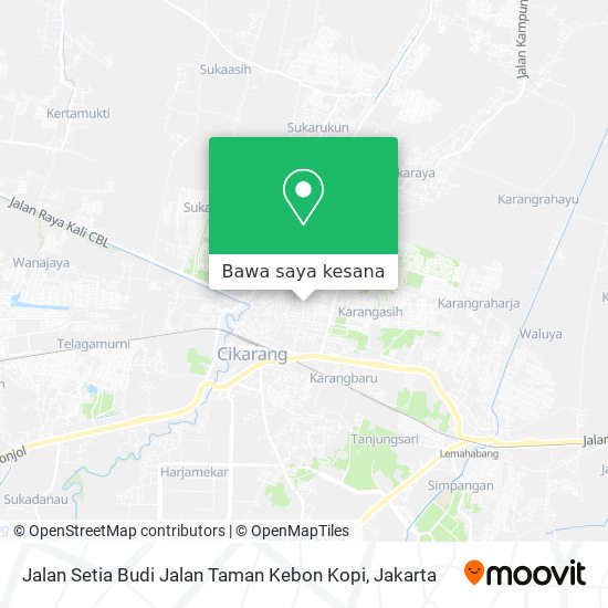 Peta Jalan Setia Budi Jalan Taman Kebon Kopi