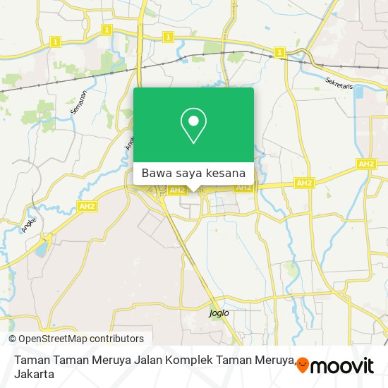 Peta Taman Taman Meruya Jalan Komplek Taman Meruya