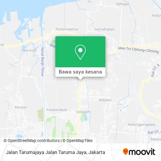 Peta Jalan Tarumajaya Jalan Taruma Jaya