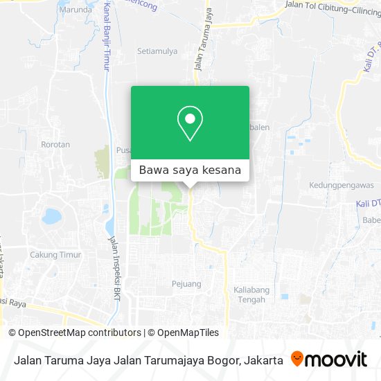 Peta Jalan Taruma Jaya Jalan Tarumajaya Bogor