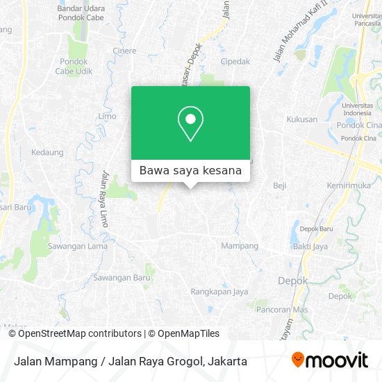 Peta Jalan Mampang / Jalan Raya Grogol