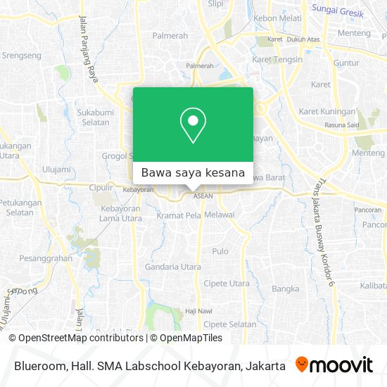 Peta Blueroom, Hall. SMA Labschool Kebayoran