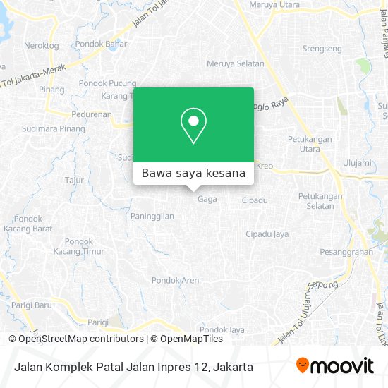 Peta Jalan Komplek Patal Jalan Inpres 12