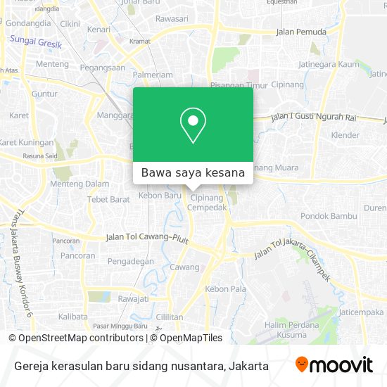 Peta Gereja kerasulan baru sidang nusantara