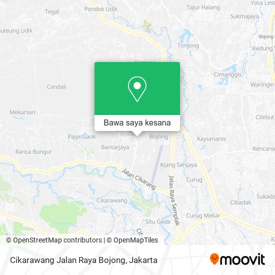 Peta Cikarawang Jalan Raya Bojong, Kemang