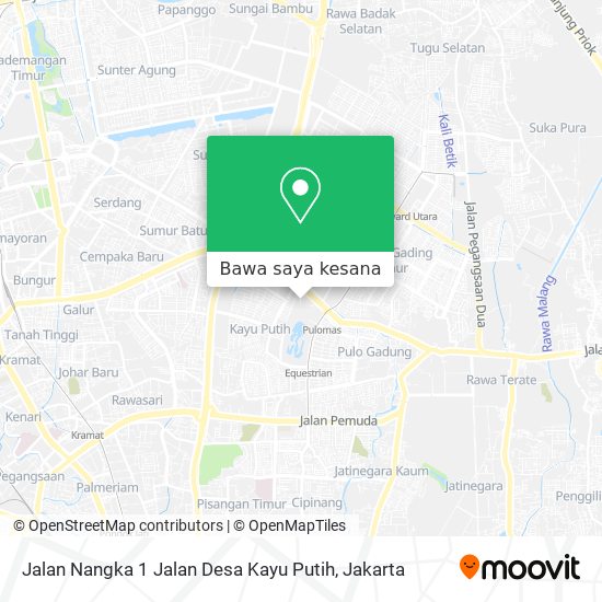 Peta Jalan Nangka 1 Jalan Desa Kayu Putih