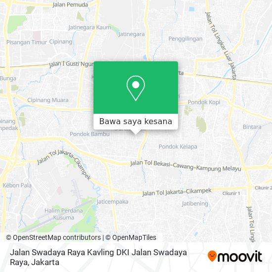 Peta Jalan Swadaya Raya Kavling DKI Jalan Swadaya Raya