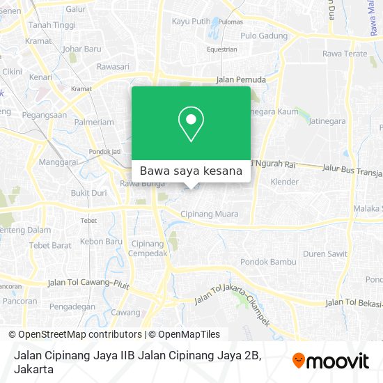 Peta Jalan Cipinang Jaya IIB Jalan Cipinang Jaya 2B