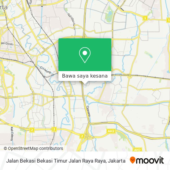 Peta Jalan Bekasi Bekasi Timur Jalan Raya Raya