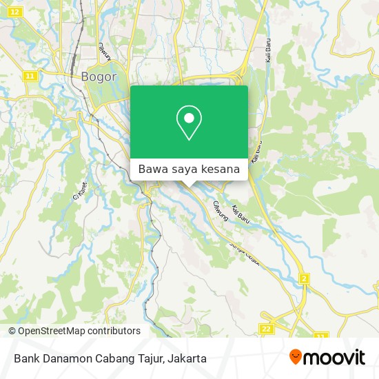 Peta Bank Danamon Cabang Tajur