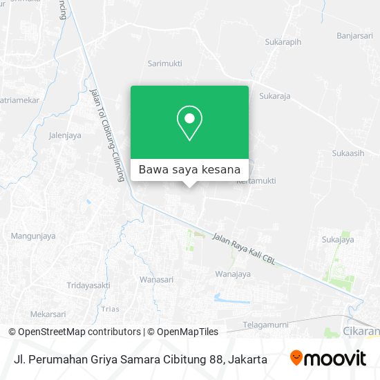 Peta Jl. Perumahan Griya Samara Cibitung 88