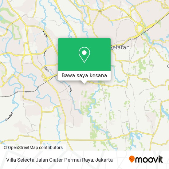 Peta Villa Selecta Jalan Ciater Permai Raya