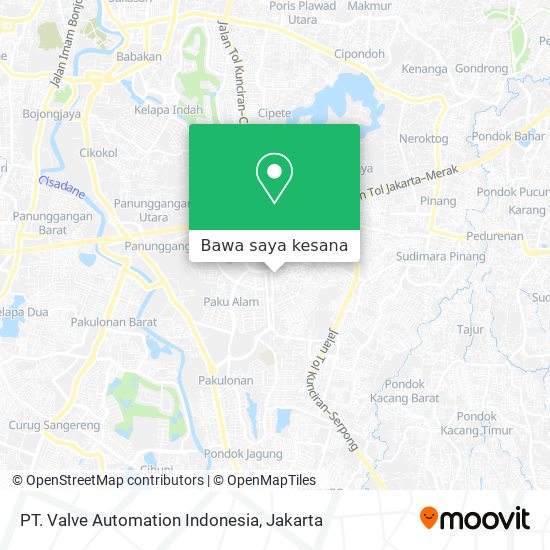 Peta PT. Valve Automation Indonesia