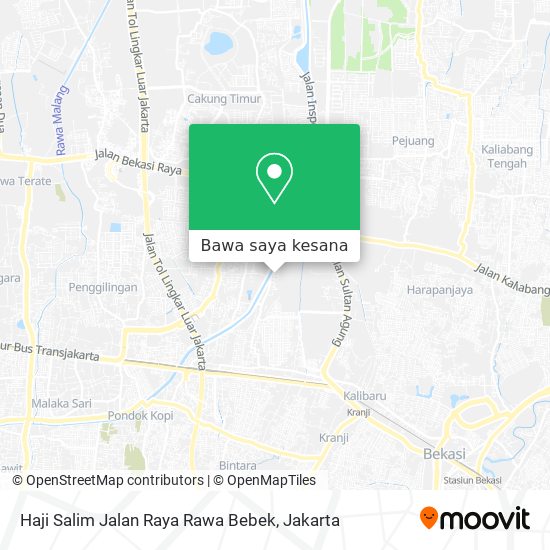 Peta Haji Salim Jalan Raya Rawa Bebek