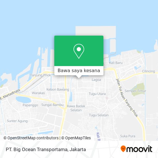 Peta PT. Big Ocean Transportama