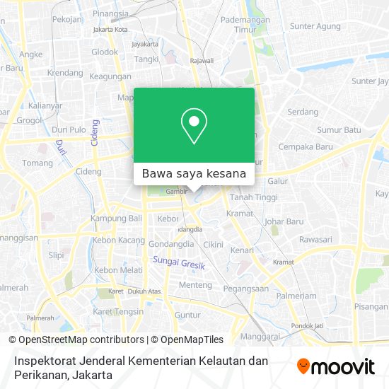 Peta Inspektorat Jenderal Kementerian Kelautan dan Perikanan