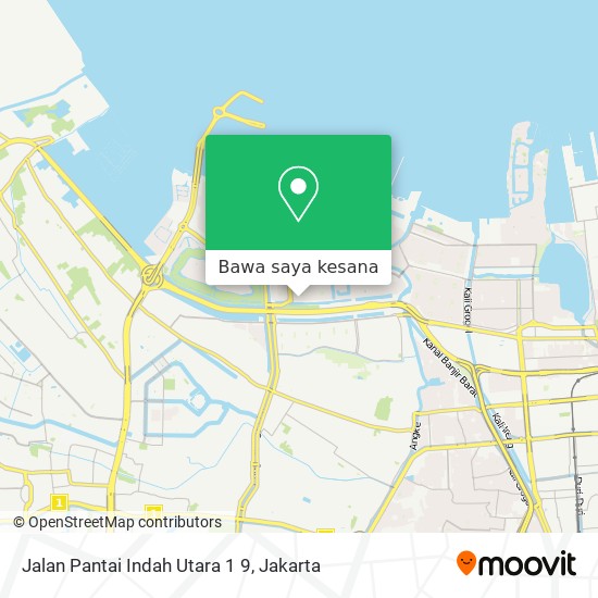 Peta Jalan Pantai Indah Utara 1 9