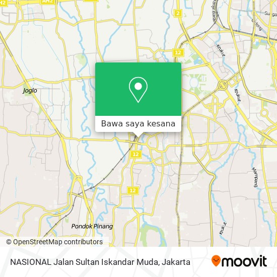 Peta NASIONAL Jalan Sultan Iskandar Muda