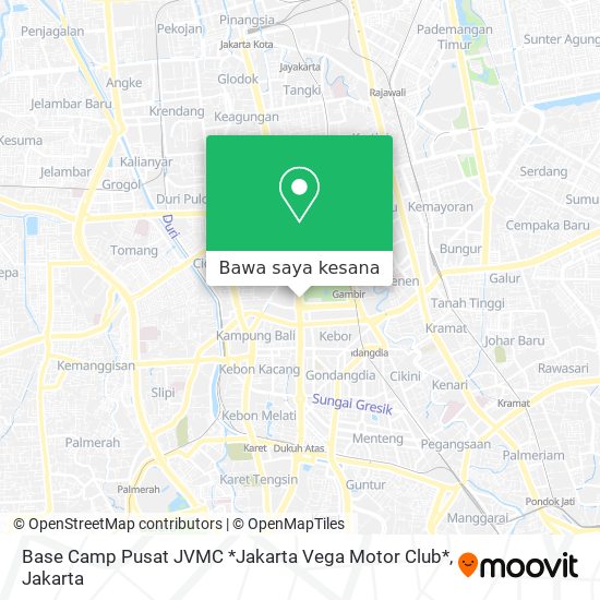Peta Base Camp Pusat JVMC *Jakarta Vega Motor Club*