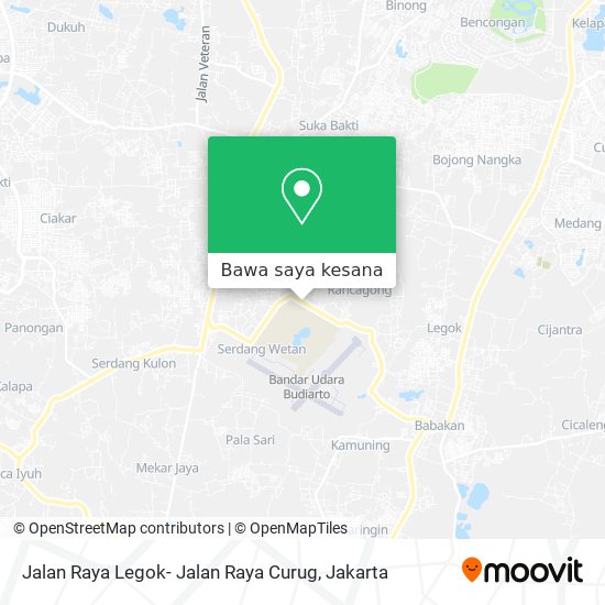 Peta Jalan Raya Legok- Jalan Raya Curug