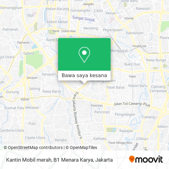 Peta Kantin Mobil merah, B1 Menara Karya