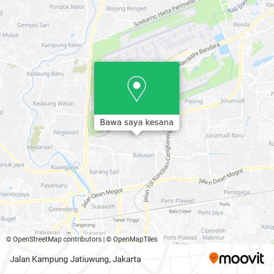 Peta Jalan Kampung Jatiuwung