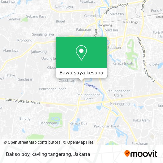Peta Bakso boy, kavling tangerang