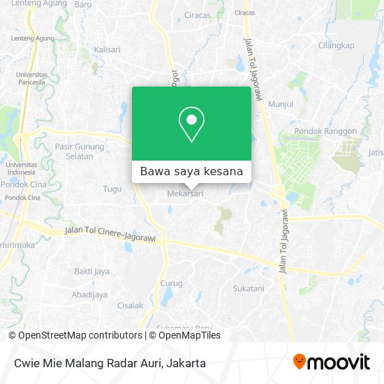 Peta Cwie Mie Malang Radar Auri