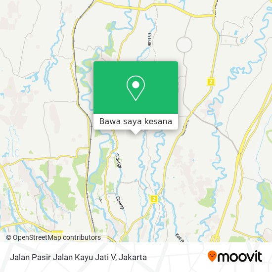 Peta Jalan Pasir Jalan Kayu Jati V