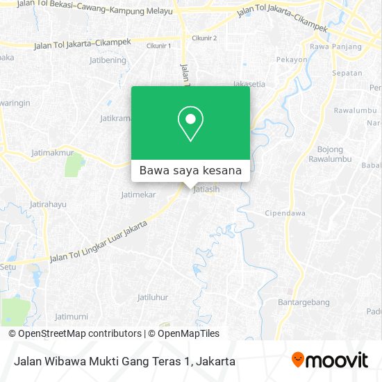 Peta Jalan Wibawa Mukti Gang Teras 1