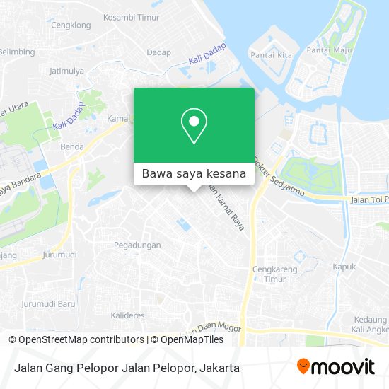 Peta Jalan Gang Pelopor Jalan Pelopor