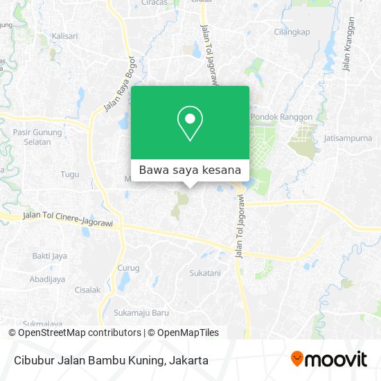 Peta Cibubur Jalan Bambu Kuning