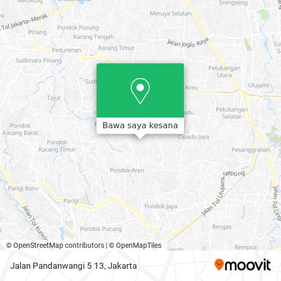 Peta Jalan Pandanwangi 5 13