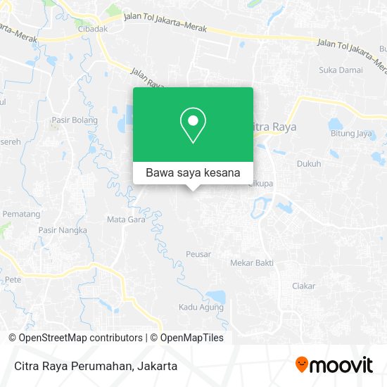 Peta Citra Raya Perumahan, Cikupa