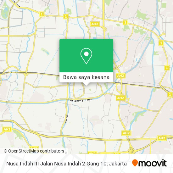Peta Nusa Indah III Jalan Nusa Indah 2 Gang 10