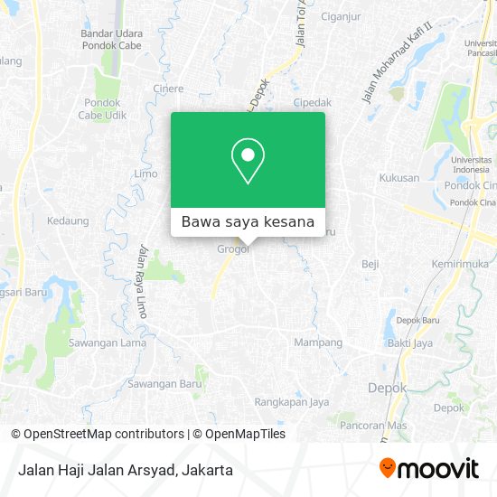Peta Jalan Haji Jalan Arsyad