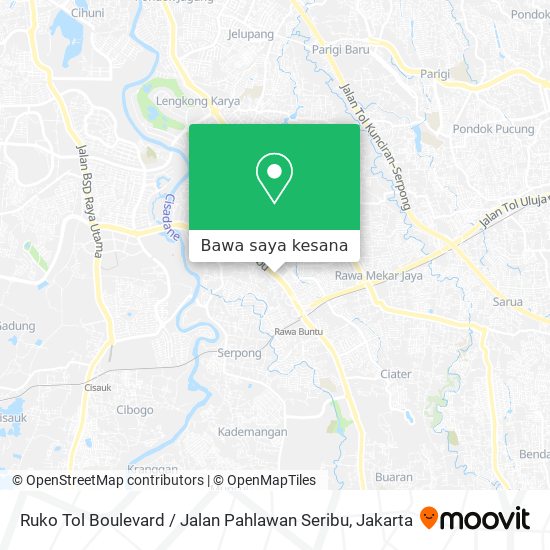 Peta Ruko Tol Boulevard / Jalan Pahlawan Seribu